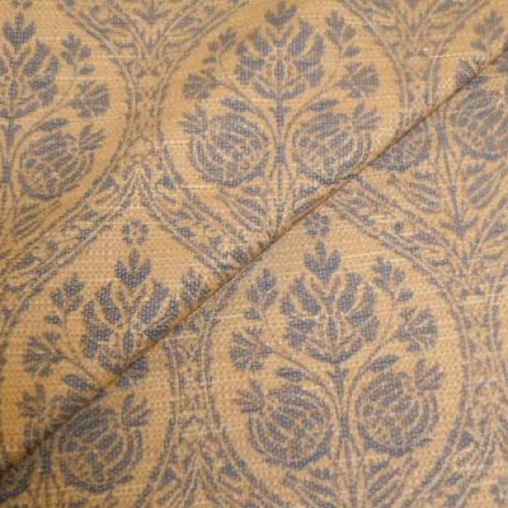 9 YDS - Celeste color Blue Bohemian Medallion Fabric